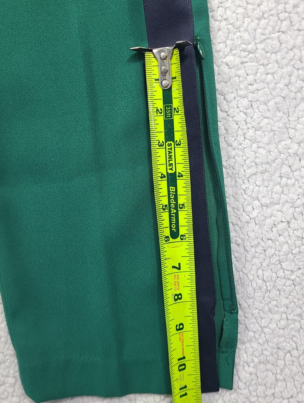 Ann Taylor Green Side Stripe Ankle Dress Pants Small S - Picture 10 of 13